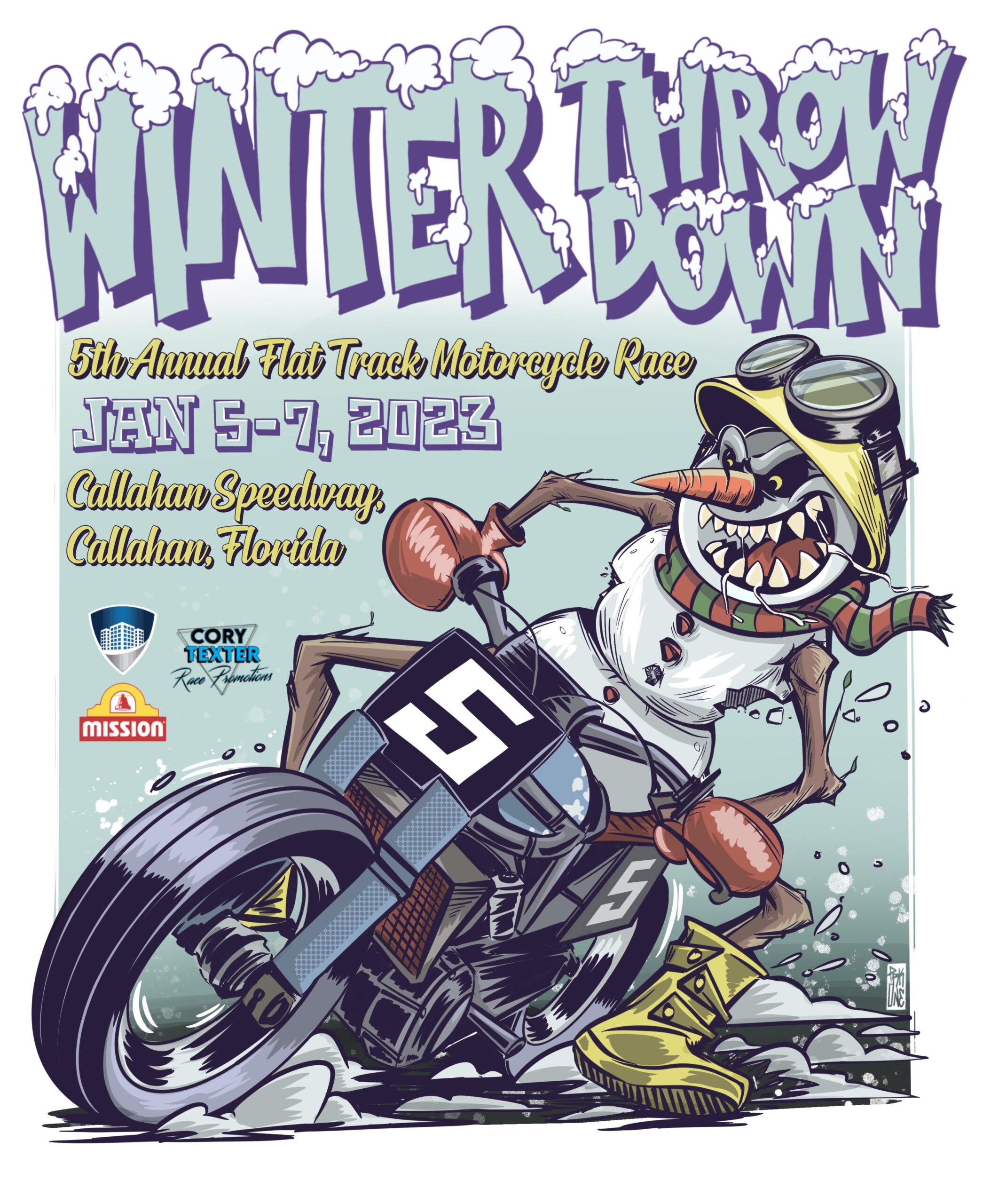 Winter Throwdown Cory Texter Promotions Flat Track Race